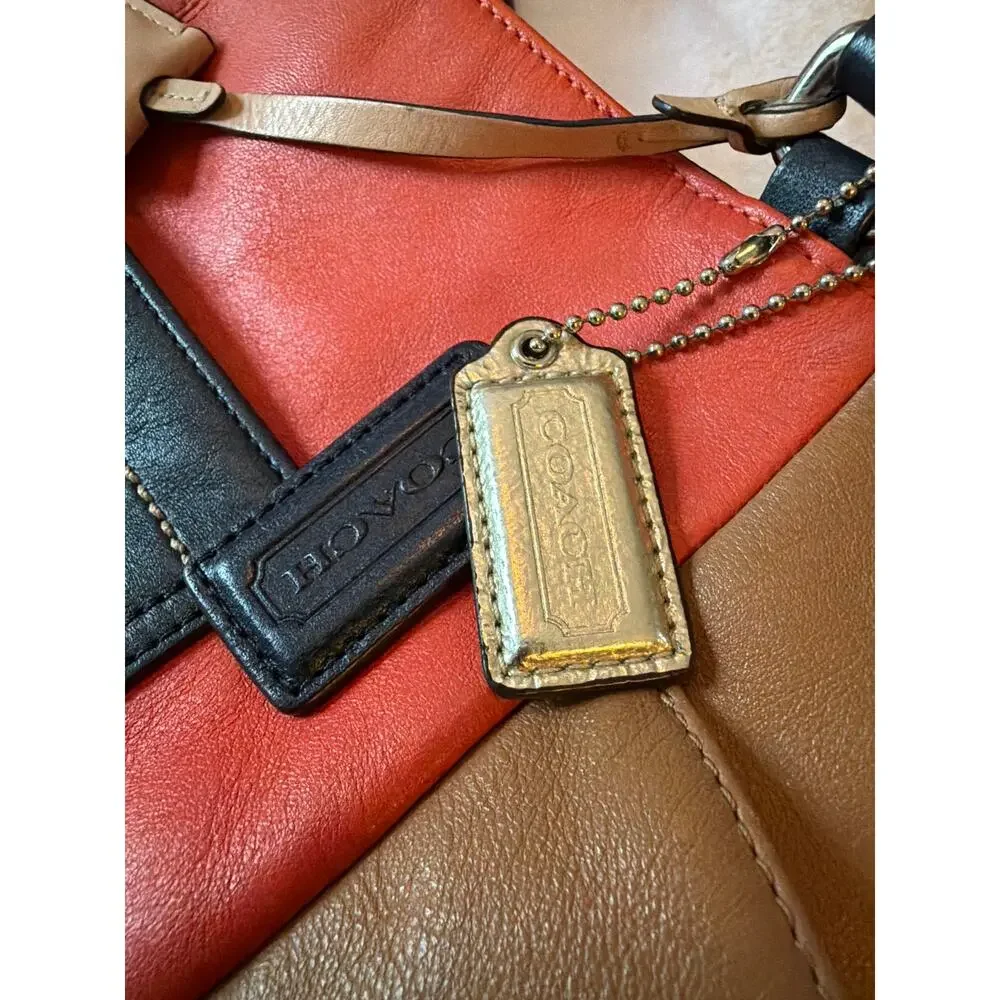 Coach Park Carrie Colorblock Leather Shoulder Tote Bag – Style F24065
